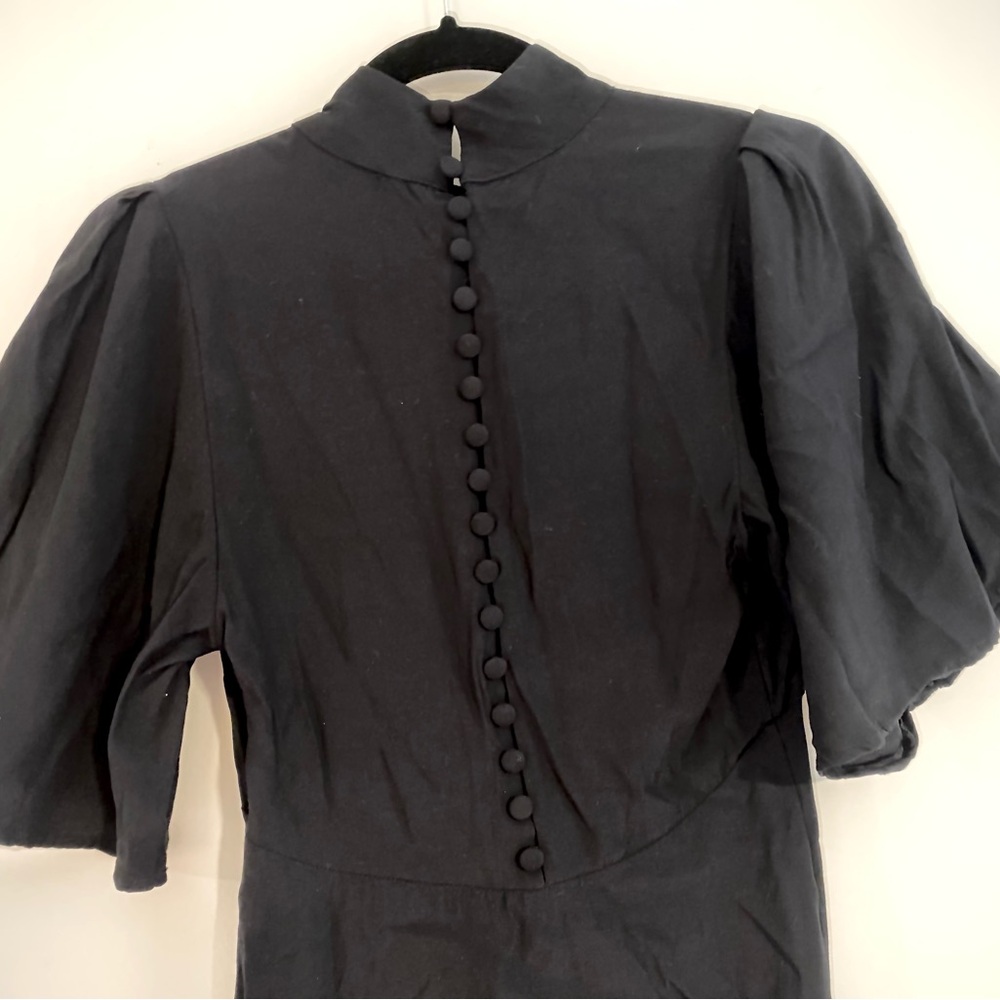 Free People Black Mini Mock Neck Dress - Picture 4 of 8